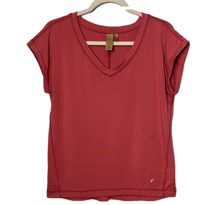 Indyeva Relaxed Pink Cap Sleeve Tee